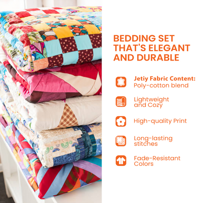 Crackling Fire 3-Piece Quilted Bedding Set GFTOAB1062