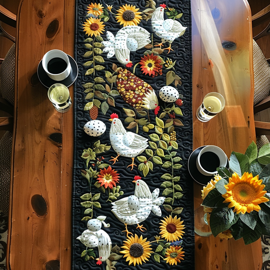 Countryside Bloom Quilted Table Runner NCU0TH582