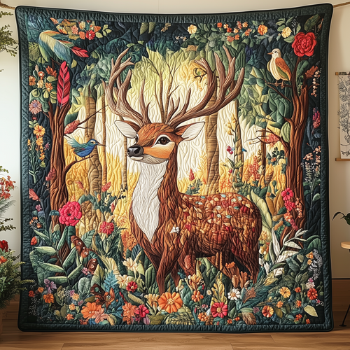 Enchanted Forest Quilted Blanket DENL039