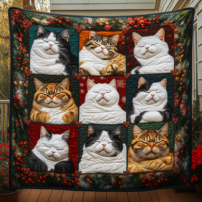 Cozy Cat Quilted Blanket ACDRSTL40