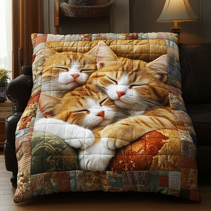 Cozy Cat Quilted Blanket ACDRSTL45