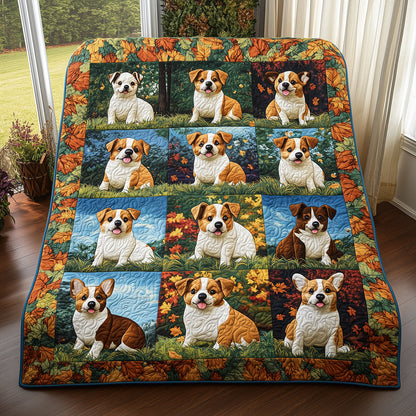 Warm Baby Corgi Quilted Blanket ODDRSTL063