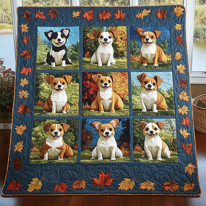 Warm Baby Corgi Quilted Blanket ODDRSTL064