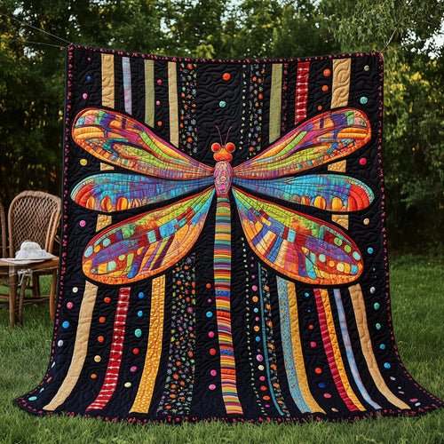 Dragonfly Vibe Quilted Blanket ADDRSTL102