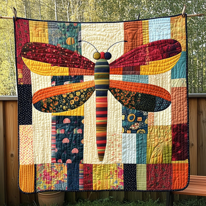 Dragonfly Vibe Quilted Blanket ADDRSTL104