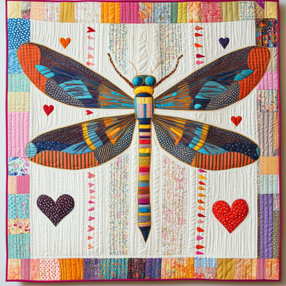 Elegant Dragonfly Quilted Blanket ADDRSTL110