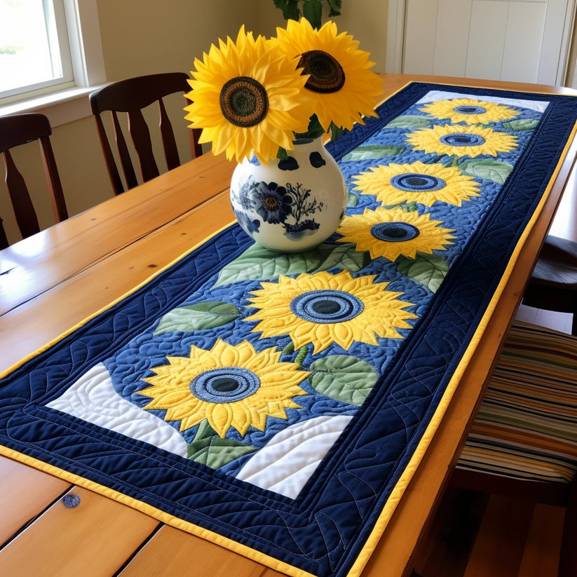 Sunflower Vintage Quilted Table Runner USDRSTLUP0015