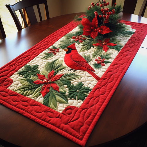 Cardinal Christmas Quilted Table Runner USDRSTLUP0017