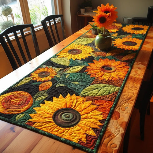 Sunflower Vintage Quilted Table Runner USDRSTLUP0018