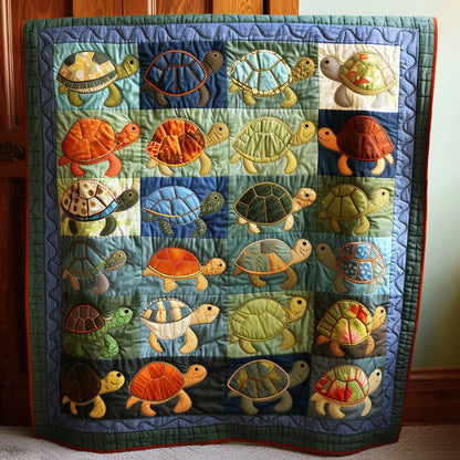 Baby Turtle Quilted Blanket UTDRSTLUP005