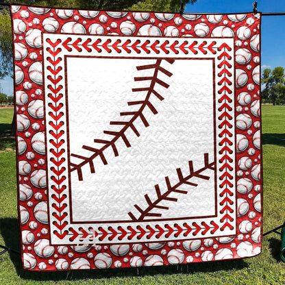 Baseball Lover Quilted Blanket ABDRSTLUP007