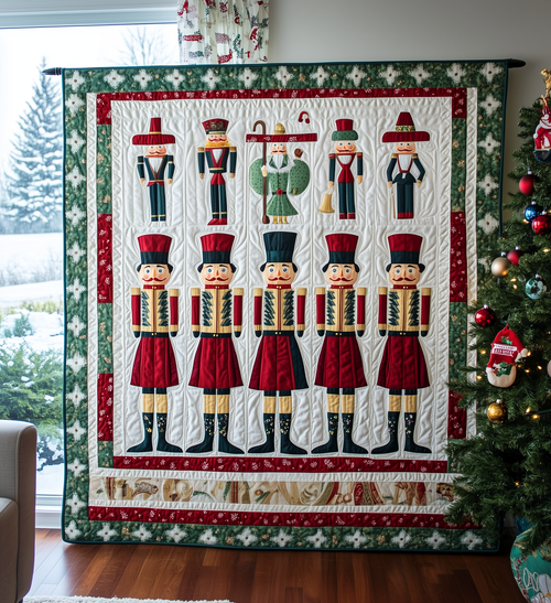 Christmas Nutcracker Quilted Blanket GFTOAB002