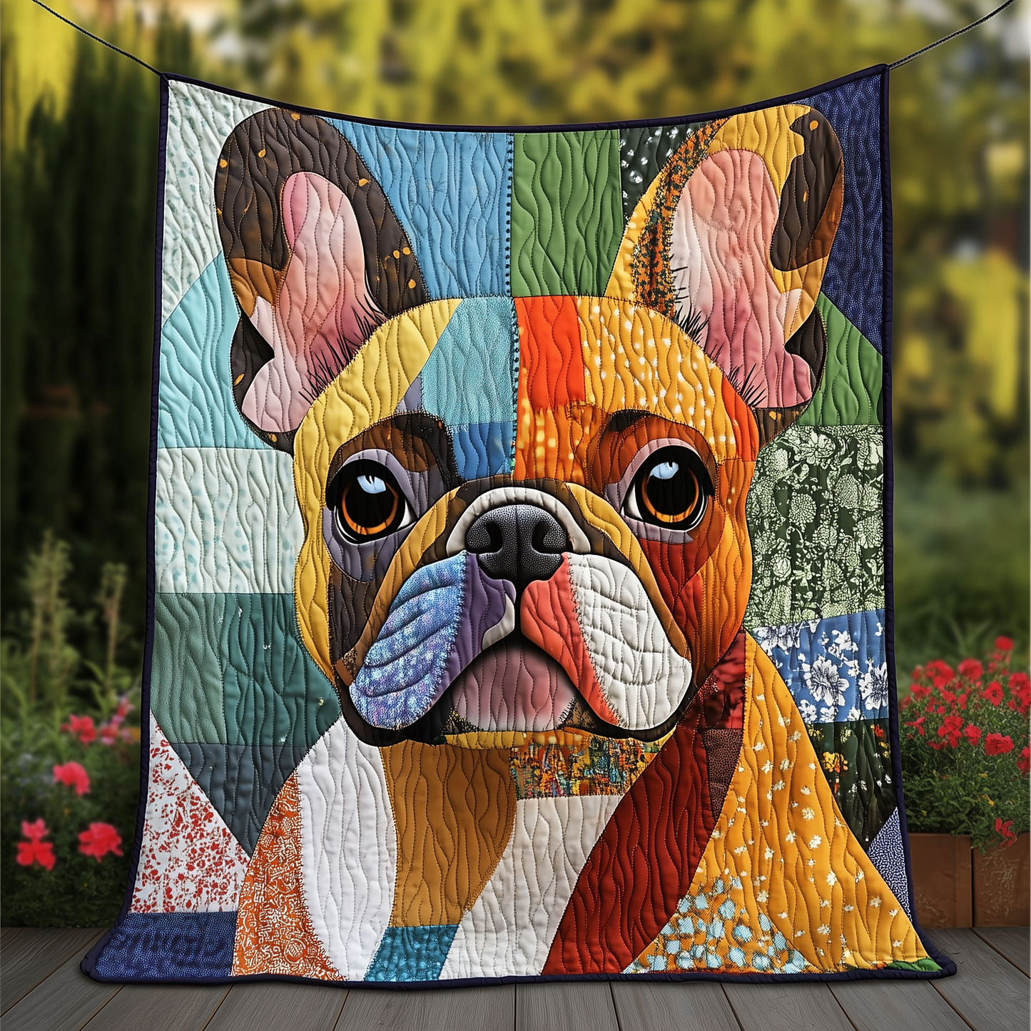 French Bulldog Quilted Blanket GFTOAB026