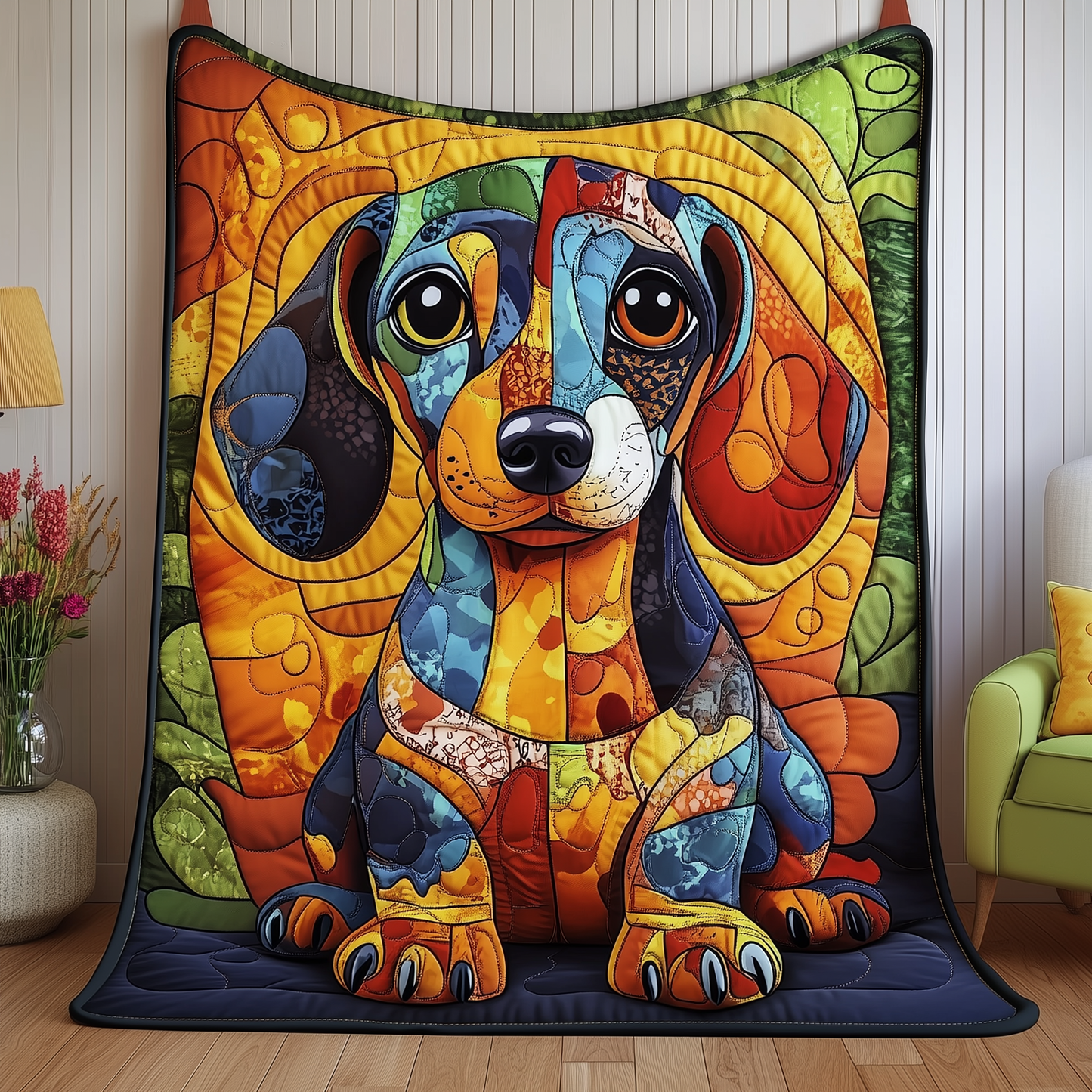 Dachshund Quilted Blanket GFTOAB080