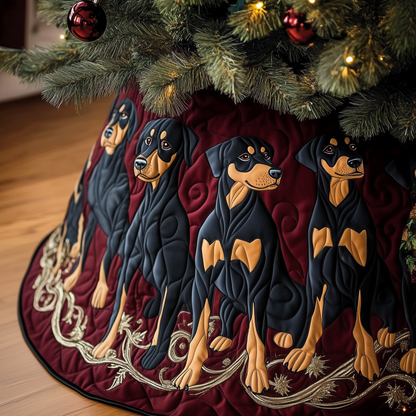 Christmas Doberman Quilted Tree Skirt GFTOAB1010