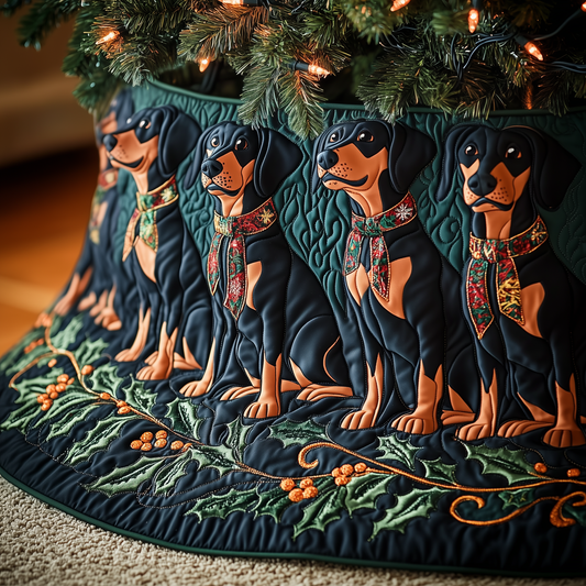 Christmas Doberman Quilted Tree Skirt GFTOAB1013