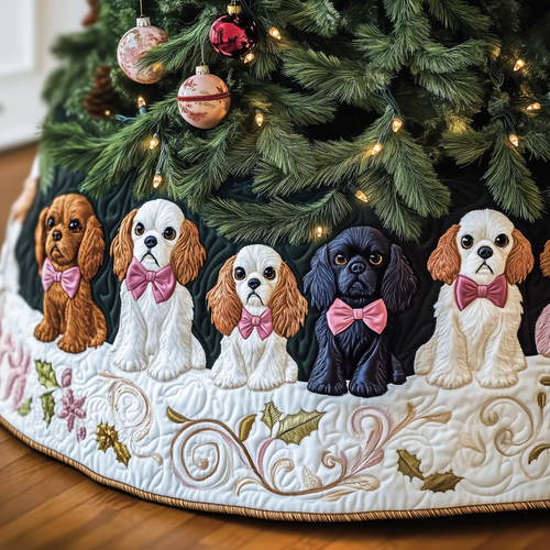 Cavalier King Charles Spaniel Quilted Tree Skirt GFTOAB1020