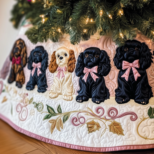 Cavalier King Charles Spaniel Quilted Tree Skirt GFTOAB1023