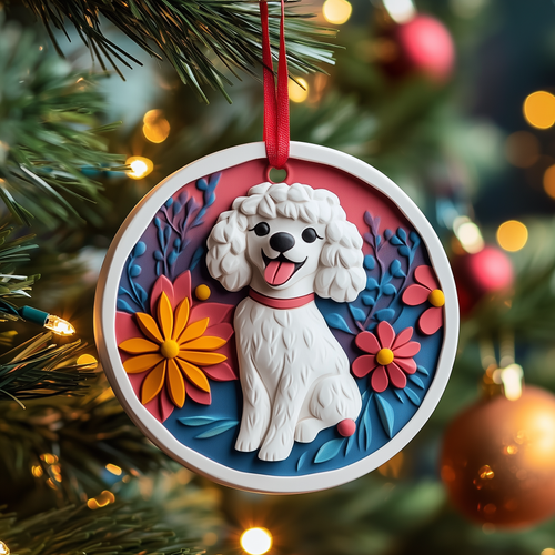 Poodle Mica Ornament GFTOAB1046