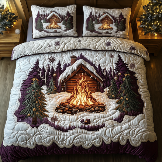 Cozy Winter 3-Piece Quilted Bedding Set GFTOAB1058