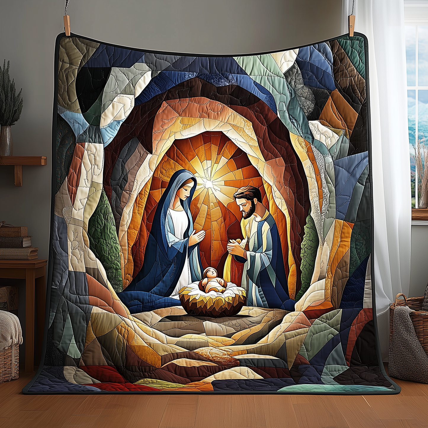 Nativity Quilted Blanket GFTOAB106