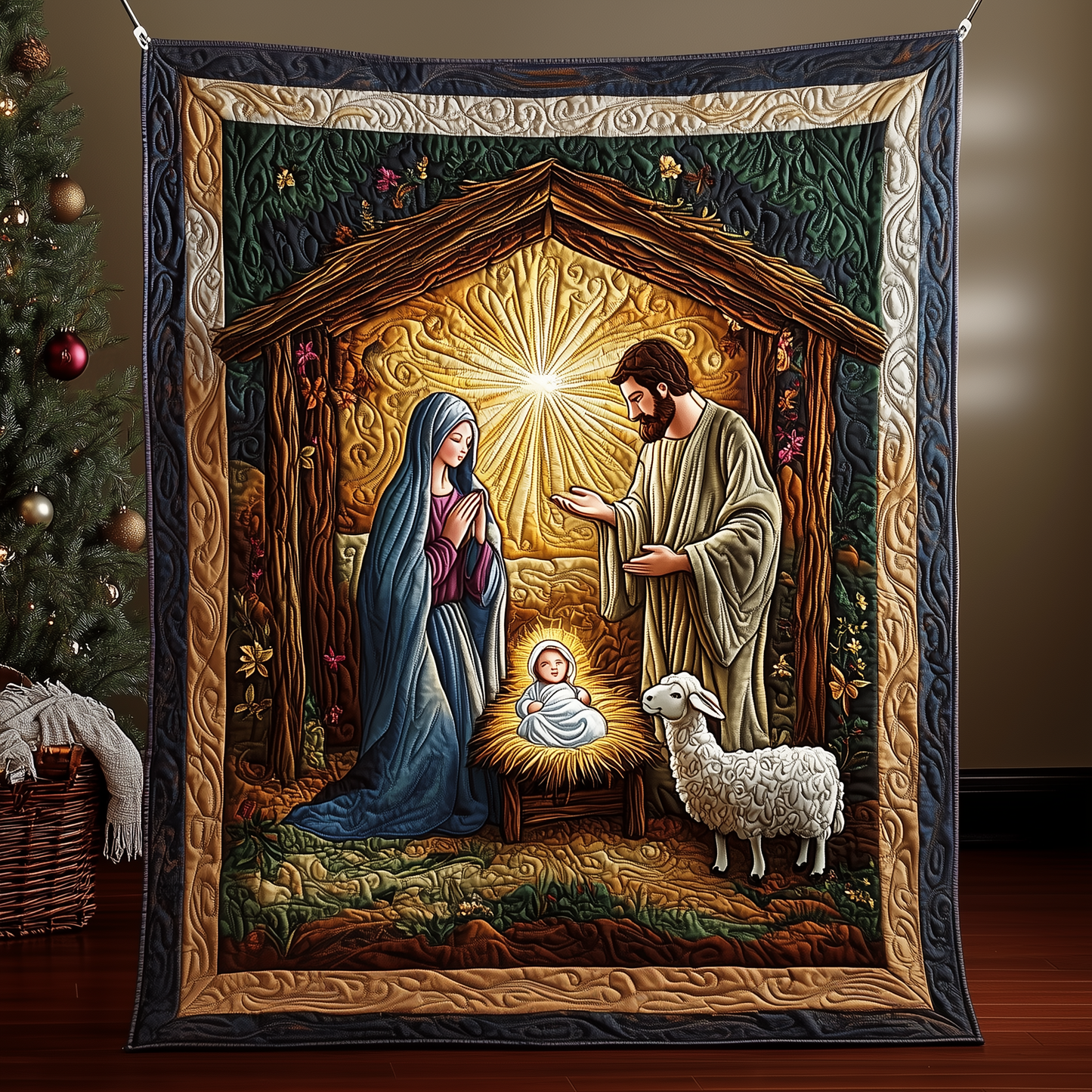 Nativity Quilted Blanket GFTOAB107