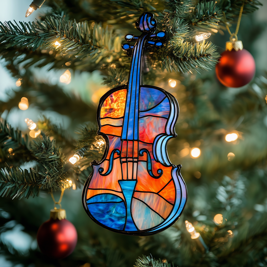 Colorful Violin Mica Ornament GFTOAB1128