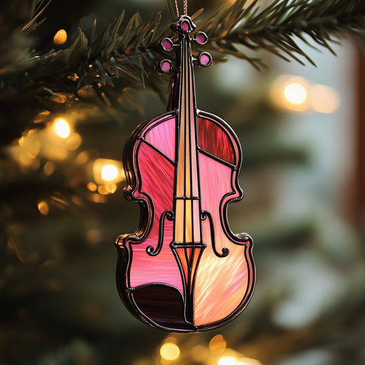 Colorful Violin Mica Ornament GFTOAB1132