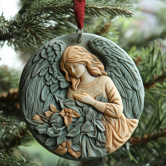 Christmas Angel Mica Ornament GFTOAB1169