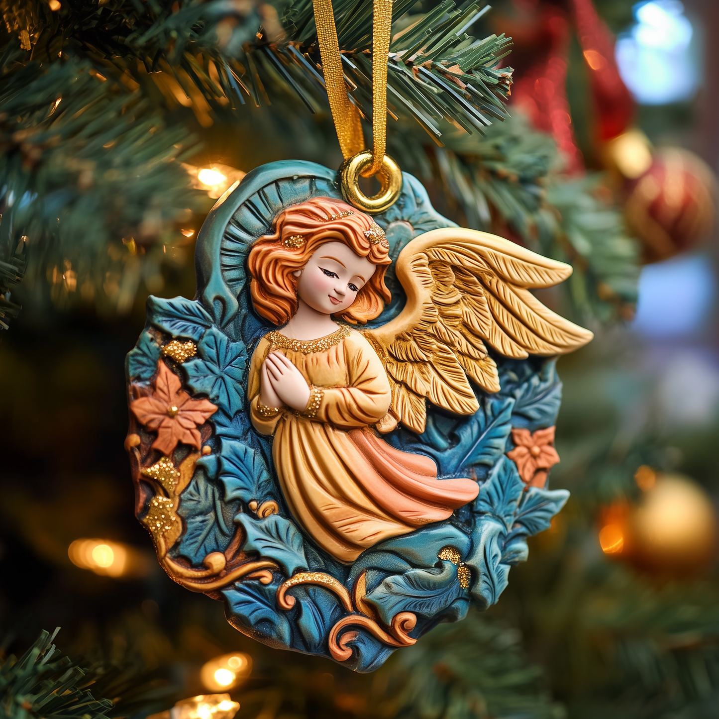 Christmas Angel Mica Ornament GFTOAB1170