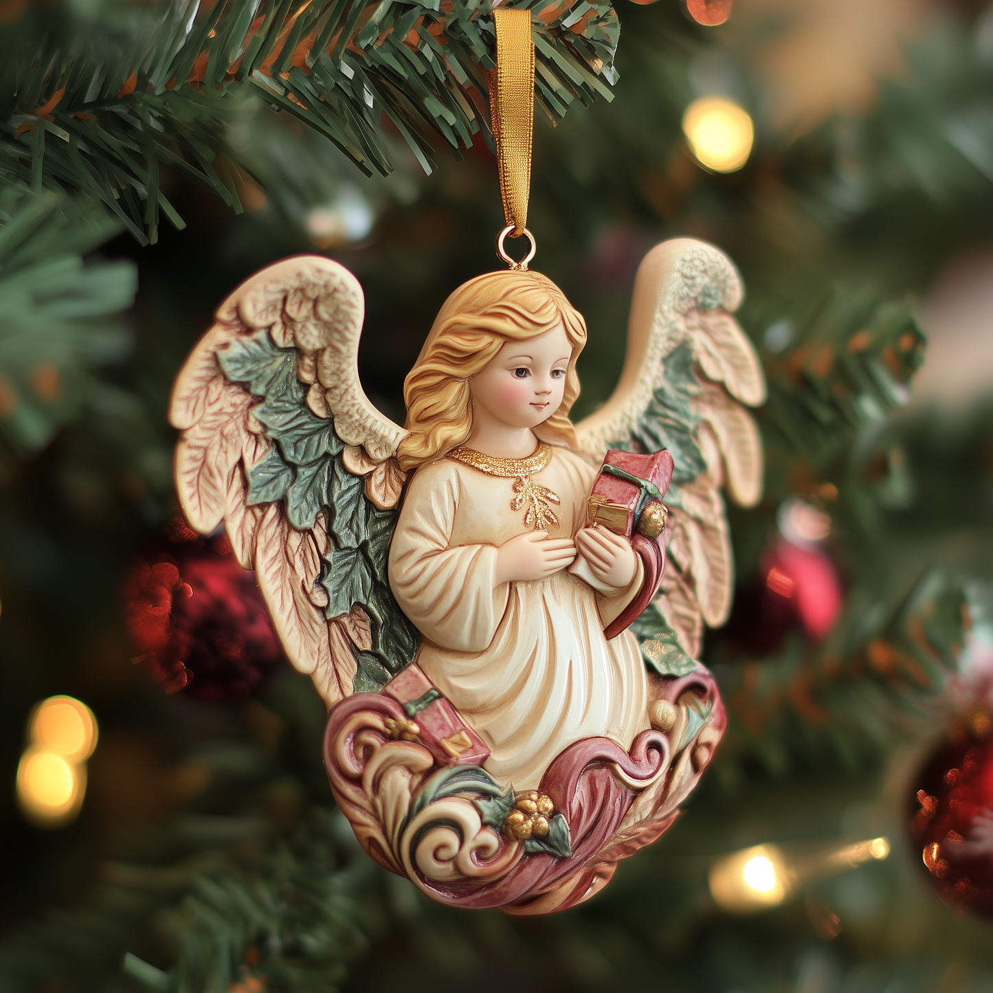 Christmas Angel Mica Ornament GFTOAB1171