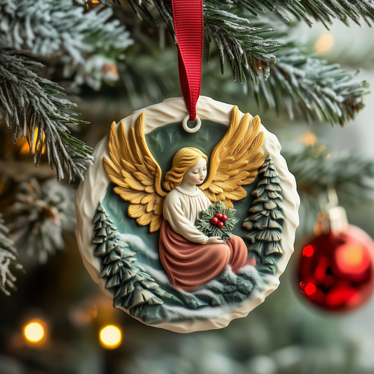 Christmas Angel Mica Ornament GFTOAB1173