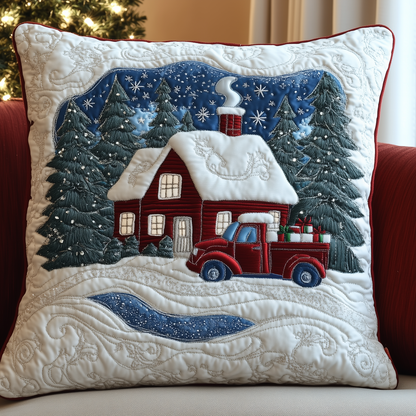 Snow Cabin Quilted Pillow Case GFTOAB1207