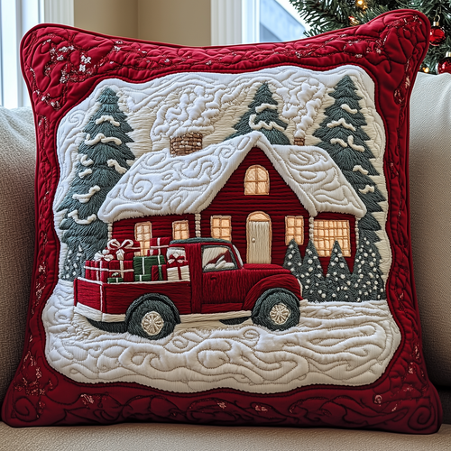 Snow Cabin Quilted Pillow Case GFTOAB1210