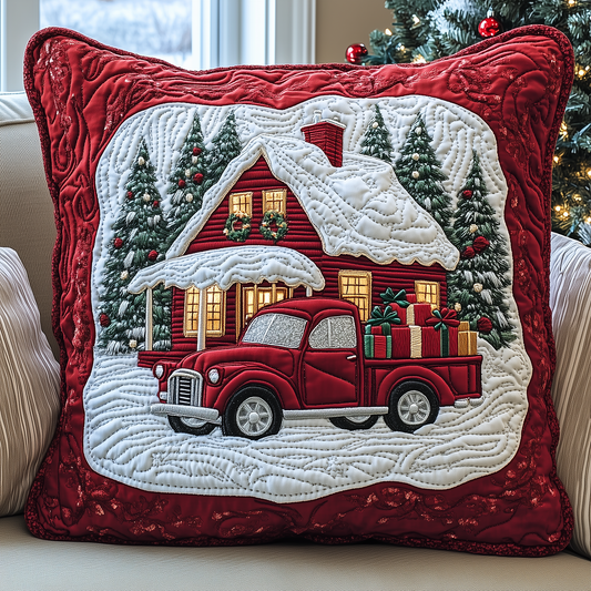 Snow Cabin Quilted Pillow Case GFTOAB1211