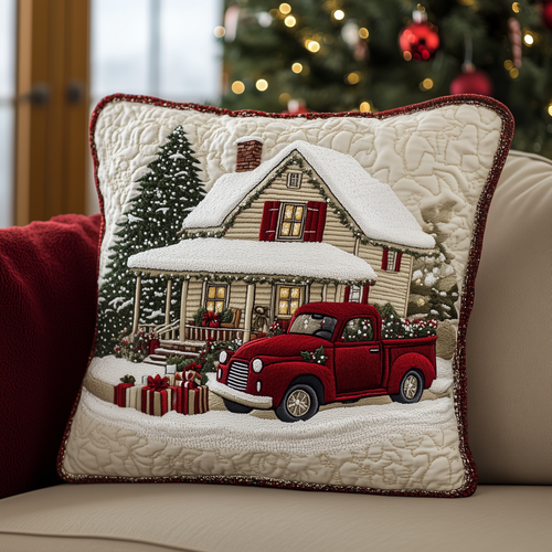 Snow Cabin Quilted Pillow Case GFTOAB1215