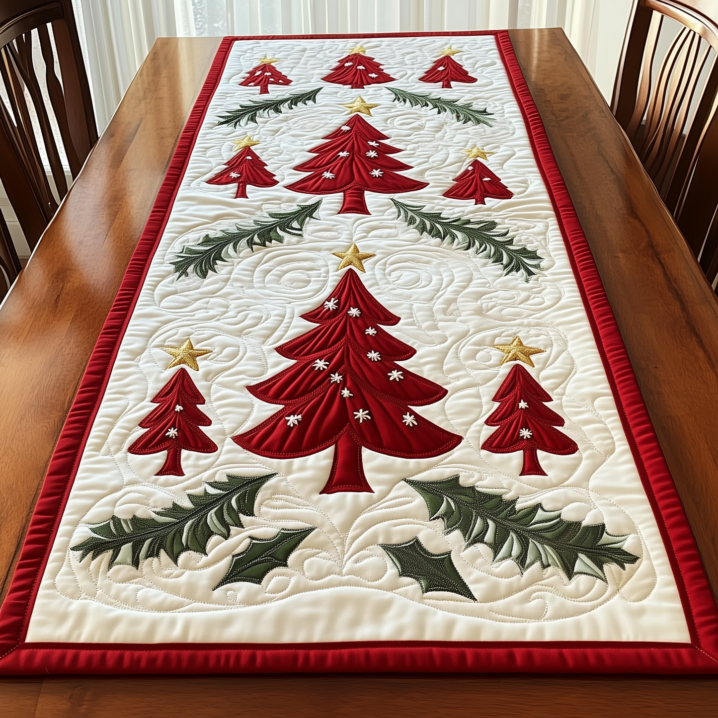 Christmas Tree Quilted Table Runner GFTOAB1232