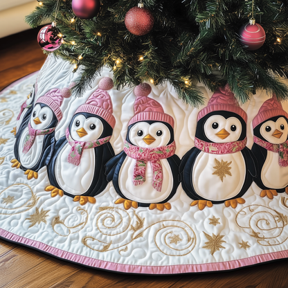 Christmas Penguin Quilted Tree Skirt GFTOAB1265