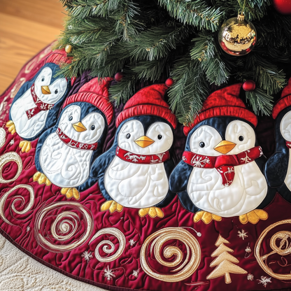 Christmas Penguin Quilted Tree Skirt GFTOAB1270