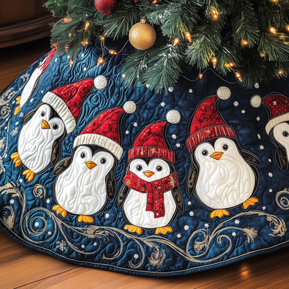 Christmas Penguin Quilted Tree Skirt GFTOAB1272