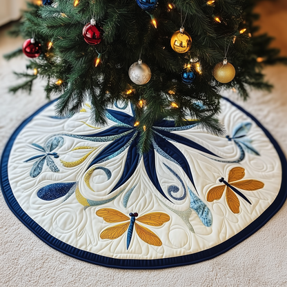 Christmas Dragonfly Quilted Tree Skirt GFTOAB199