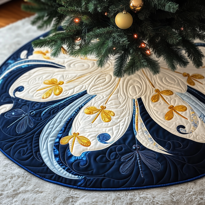 Christmas Dragonfly Quilted Tree Skirt GFTOAB201