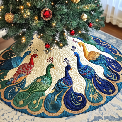 Peacock Quilted Tree Skirt GFTOAB222