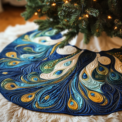 Peacock Quilted Tree Skirt GFTOAB225