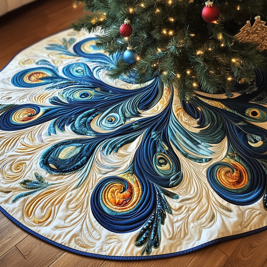 Peacock Quilted Tree Skirt GFTOAB226