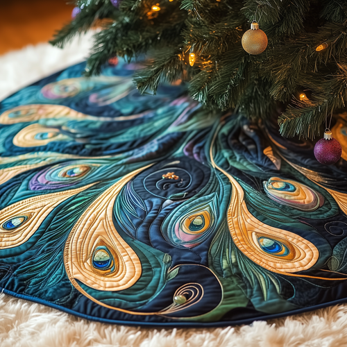 Peacock Quilted Tree Skirt GFTOAB227