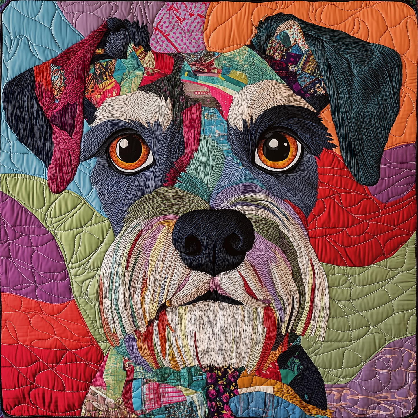 Schnauzer Quilted Blanket GFTOAB294