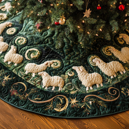 Christmas Sheep Quilted Tree Skirt GFTOAB338