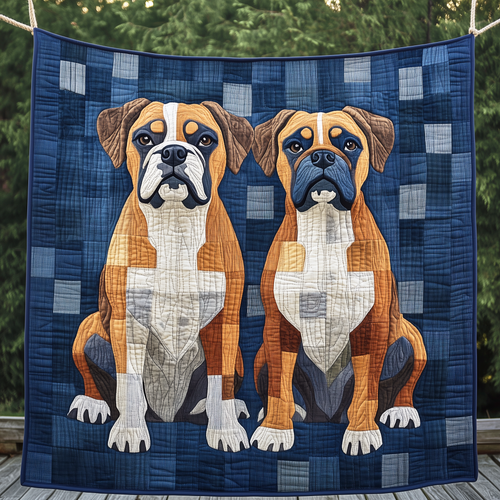 Boxer Dog Quilted Blanket GFTOAB468