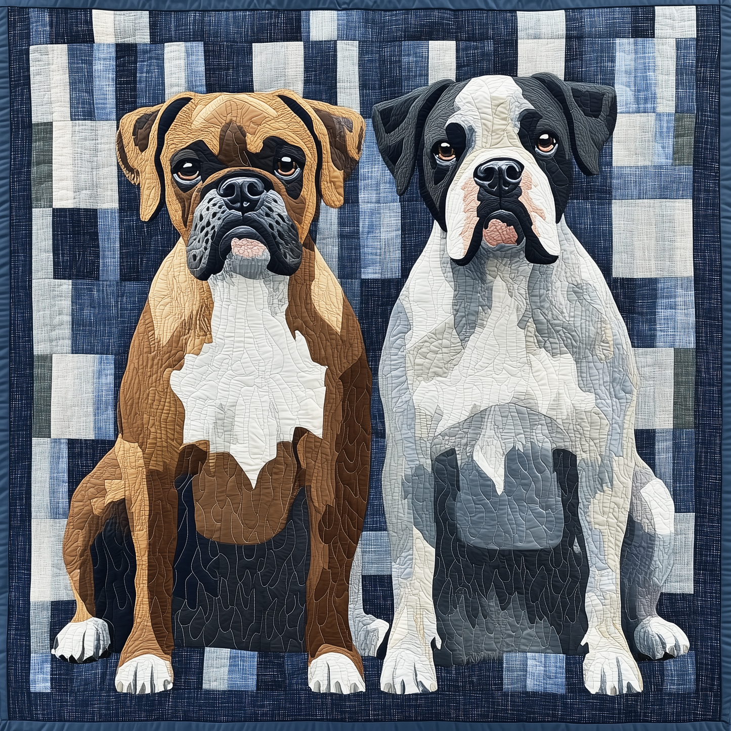 Boxer Dog Quilted Blanket GFTOAB470